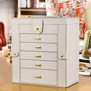 대형 보석함 쥬얼리 보석 수납장 박스 보관함 시계 블랙