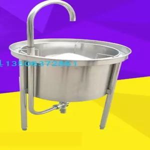 쌀씻는 누룽지 쌀세척기 도구 50KG 야채세척 세미기 쌀씻는기계 대형 스테인레스