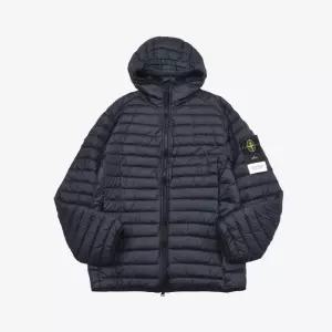 스톤아일랜드 와펜패치 후드 경량 다운자켓 네이비 771540324V0020