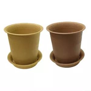 [RIZPICK]웰빙 원형 화분 플라스틱화분 화분받침 미니1호