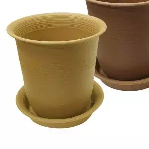 [RIZPICK]웰빙 원형 화분 플라스틱화분 화분받침 특대5호