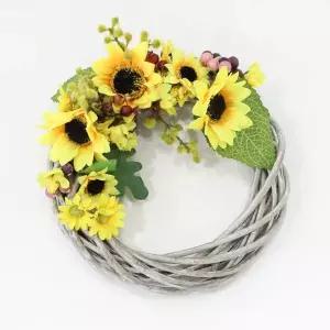 원형 해바라기 조화 인테리어 디자인 벽 장식 소품