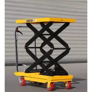 수동 유압 리프트 대차 테이블리프트 포크 평판 물류 200kg
