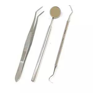 의료용 치과핀셋+치경+치석제거기 세트
