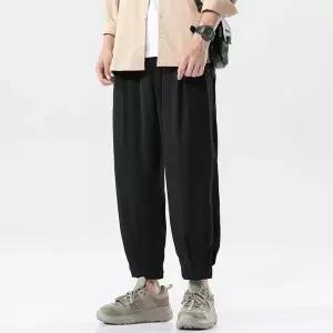 [모로엠] 핀턱 남성 세미 와이드 9부 팬츠 ON-PTA-QWFN1025