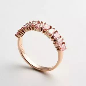 [로이드](센텀시티점)튜더로즈가든 핑크 페어컷 14K 반지 LRS26012G
