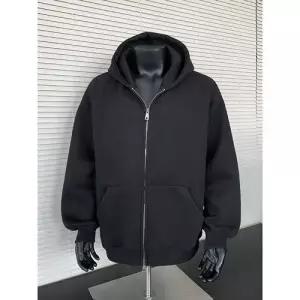 남성 봄 맨투맨 집업 루즈핏 후드 커플룩 가디건 카디건 양 젠1