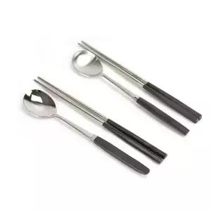 삼각 사각형 보은 진공 젓가락 숟가락
