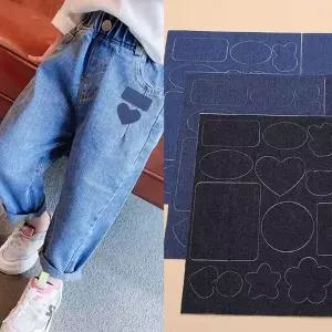 구멍 난 청바지 셀프 수선 패치 데님 리폼 모양스티커