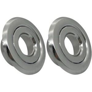 해피 트리 (2팩) 3/4인치 IPS 화재 스프링클러 헤드 에스쿠천 플레이트 표준 커버 트림 링 투피스 로제트 크롬 천장용