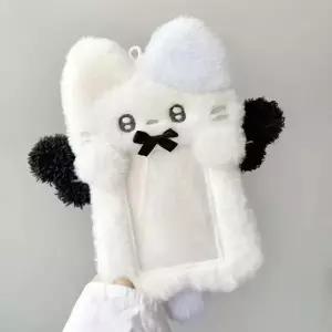 귀여운 아기냥이 사진 카드 홀더 가방 키링
