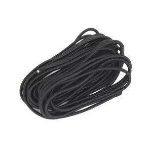 둥근 탄성끈 고무줄밴드 블랙 2.5mm x 5m