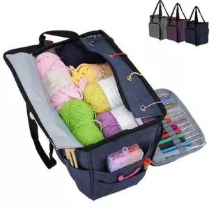 [RIZPICK]보관함 가방 수납 뜨개질 손뜨개 파우치 도구 재료 대바늘수납가방