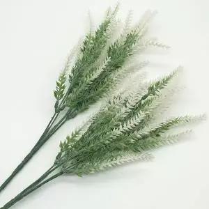 내추럴 라벤더 부쉬 조화 화이트