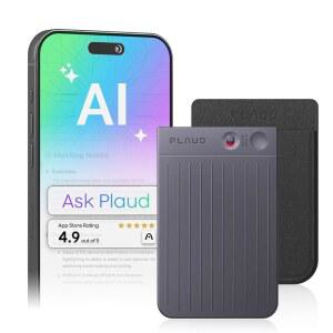 [미국배송] PLAUD NOTE AI 음성 녹음기 녹음기 W /CASE 앱 제어 기술로 전사 및 요약 112개 언어 지원 64GB 메모리 강연 회의 통화 블랙 비프로 버전