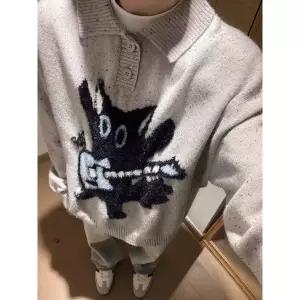 훌리오 니트 울 가을 터틀넥 커플 남자카라넥니트 UNO3