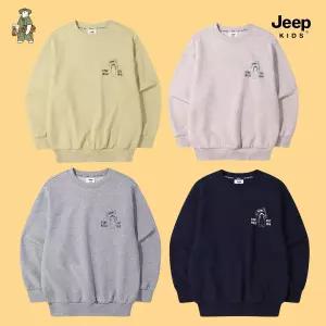 [백화점상품] 지프 키즈 맨투맨 주니어의류 깃발 든 곰 캐릭터 상의