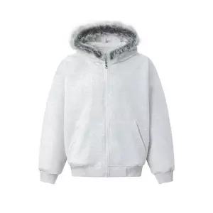 남성 겨울 빈티지 캐주얼 카디건 커플 퍼 아이템 후드 칼라 집업 트렌디 HT4