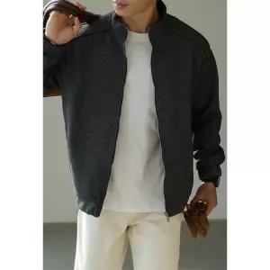 남자 가을 캐주얼 빈티지 겨울 아이템 면감 카디건 차이나 혼방 쇼트 트렌디 양면 집업 HT4