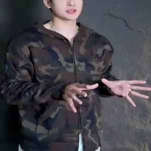 남사친 가디건 카디건 집업 후드 가을겨울 트렌디 아이템 카무플라주 HT4