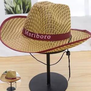 챙넓은 비치 웨스턴 페도라 밀짚 정글 카우보이 모자 중절모