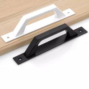 문짝 풀 핸들 탄소강 슬라이딩 헛간 플러시 게이트 하드웨어 세트 캐비닛 옷장