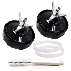 [미국배송] AXPOWER 2 팩 7 FINS 추출기 블레이드 교체 부품 하단 - NUTRI NINJA AUTO IQ BL642 NN102 BL682 BL2013