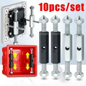 86/118 유형 벽 스위치 소켓 카세트 수리공 전기 상자 조정 가능한 나사 렌치 액세서리가있는 지지대