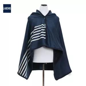 라베니스 포근라인 똑딱이 극세사 망토 담요 캠핑이불