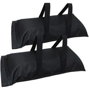 디앤원호스 엑스트라 라지 우산 베이스 웨이트 충전식 샌드백, 파티오 우산용 웨이트백(110LBS), 야외 정원용 샌드백 2종 블랙(모래 없음) 세트