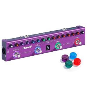 [미국배송] 플레이웰 멀티 이펙트 기타 페달 TANK-G 36개의 편집 가능한 프리셋을 갖춘 디지털 일렉트릭 이펙터 코러스 지연 리버브 모드 IR 로딩 녹음 튜너 내장 배터리 BT 연결