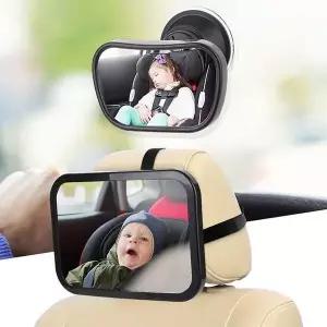 [RIZPICK]보조 룸미러 차량용 거울 백미러 뒷좌석 미러 실내 차