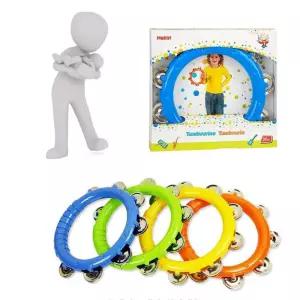 신나는 음악시간 링 손잡이 탬버린 유아 타악기 장난감 오감발달 협응력