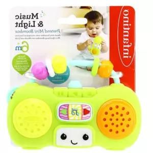 돌아기 선물 DJ놀이 쿵짝쿵짝 뮤직 미니 붐박스 오디오 아동악기 스피커