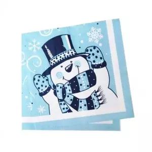 [에이치플러스몰]성탄절 테이블 장식소품 데코 크리스마스냅킨눈사람