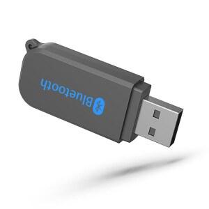 [미국배송] USB 블루투스 수신기 5.3 무선 오디오 어댑터 3.5MM 가정용/자동차 스테레오 사운드 시스템용 자동차 키트 음악 휴대용 스페스커 케이블(H222) 포함 (AUXIN).