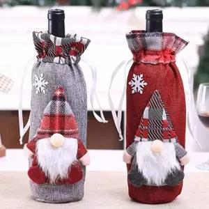 [에이치플러스몰]DL 러블리 주머니 커버 산타 샴페인 크리스마스 와인
