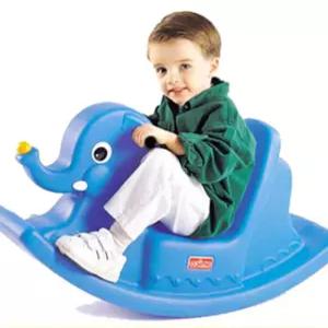 유아 흔들코끼리 파랑 아동 실내 놀이 균형 운동용 신체발달 목마 말타기