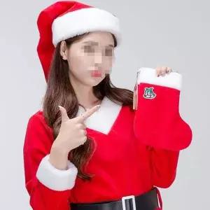 [에이치플러스몰]럭셔리산타양말중 크리스마스 산타양말 국산 성탄절