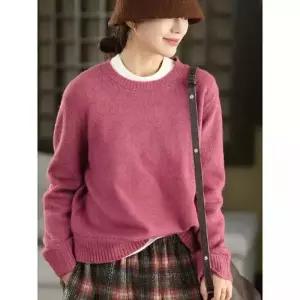 여친 니트 울 겨울 티 도톰 보송보송 트렌디 아이템 풀오버 나사 스웨터 맨투맨 HT4