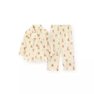 ORCITE 여아동 G219 핫도그베어 긴소매 파자마 세트 165383