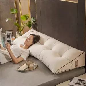 삼각 등베개 각도조절 헤드쿠션 허리받침대 좌식 삼각쿠션