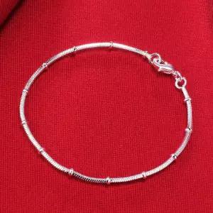 남성 팔찌 여성을위한 뜨거운 새로운 웨딩 패션 좋은 쥬얼리 925 크리스마스 스털링 실버