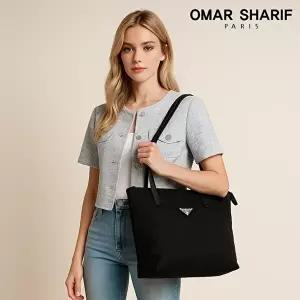 [오마샤리프]소가죽 트림 여성 숄더백 겸 쇼퍼백 OS176