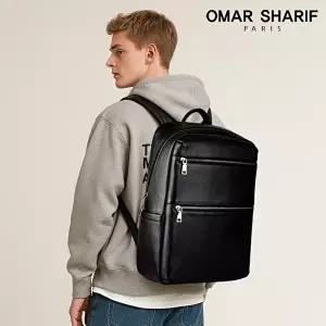 [오마샤리프]천연 소가죽 남성 백팩 비즈니스가방 OS8003M