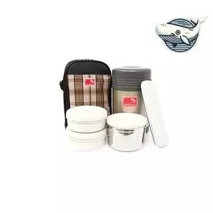 [하프클럽/브이와이]보온 도시락 스테인 간편한 이동식 식사