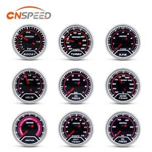 자동차 부스트 게이지 센서, 오일 온도 프레스, 계량기 전압계 바, Psi 수온 타코미터, 2 인치, 52mm