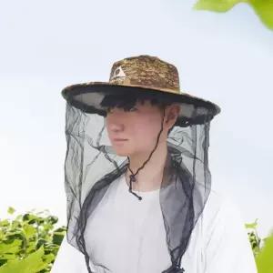 수납형 낚시 양봉 방충모자 등산 농사용 해충 차단 벌레막이 메쉬망 모자 야외 작업 안전 보호구