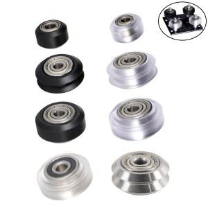 MEGA 10PC 3D 프린터 폴리카보네이트 풀리 휠 V 슬롯 POM 625zz/rs 선형 베어링 CR10 Ender 5 3/3 용 Ope uild