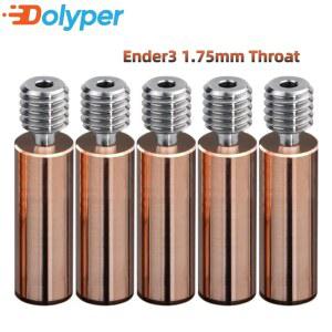 1 5pcs Ender3 CR10 바이메탈 히트 브레이크 스로트 Ender 3 V2 5 용 부드러운 티타늄 구리 업그레이드